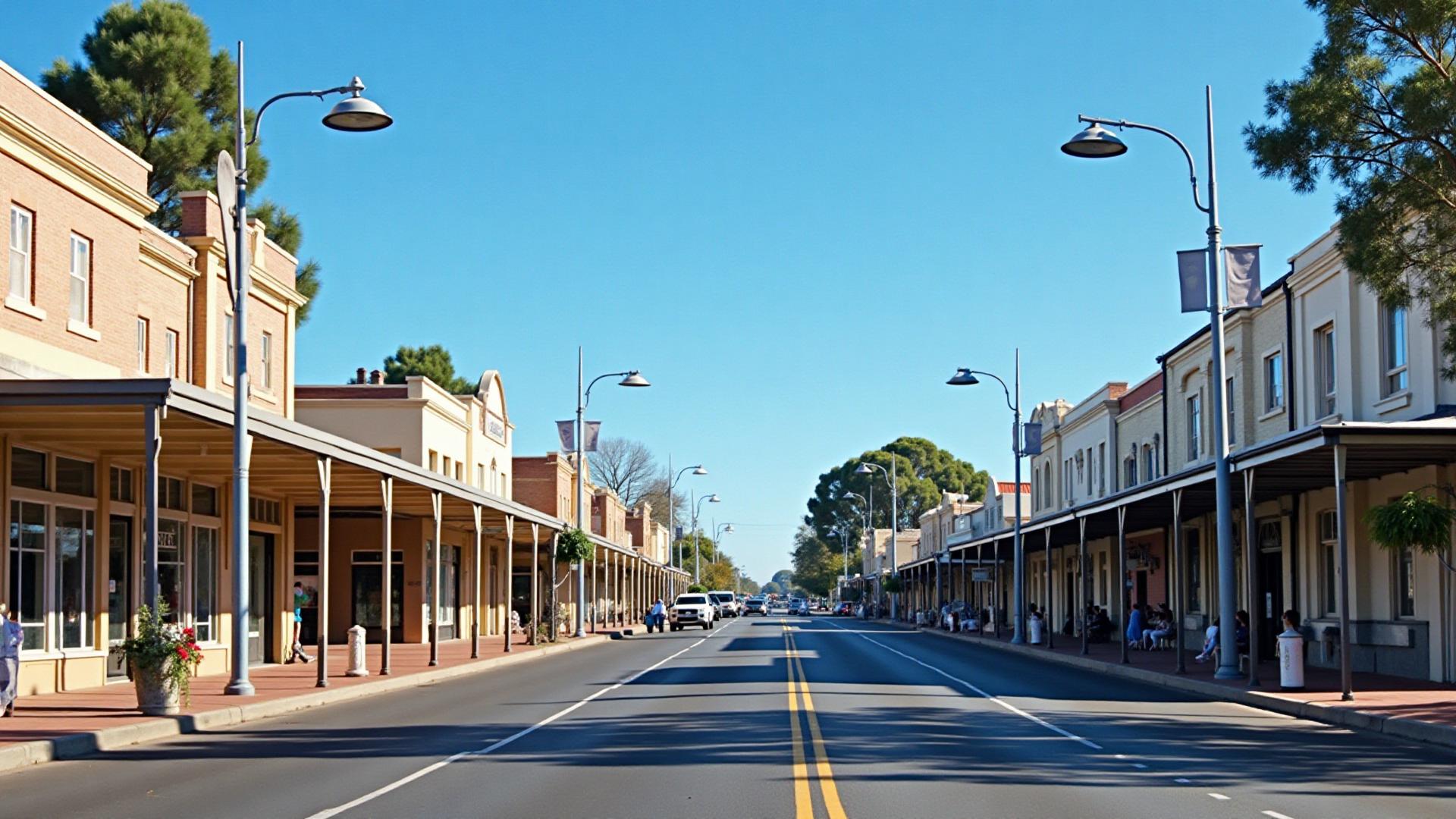 Chinchilla main street and town facilities
